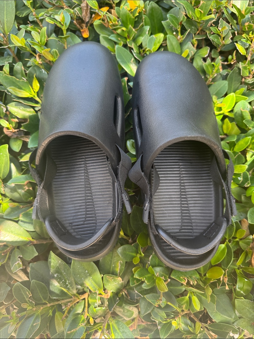 Nike Black Slip-On Mules with Adjustable Heel Strap